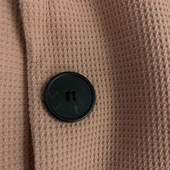 Philosophy Blazer Womens Size 6 Rose Taupe Textured Knit Work Office Jacket - Picture 16 of 16